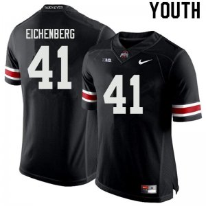 NCAA Ohio State Buckeyes Youth #41 Tommy Eichenberg Black Nike Football College Jersey HXC1645LG